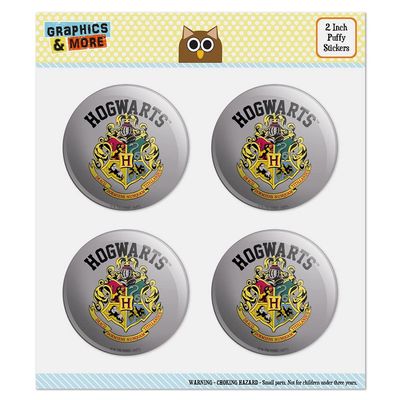Harry Potter Hogwarts Crest Puffy Bubble Dome Scrapbooking Crafting Sticker Set