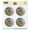 Harry Potter Hogwarts Crest Puffy Bubble Dome Scrapbooking Crafting Sticker Set view 1