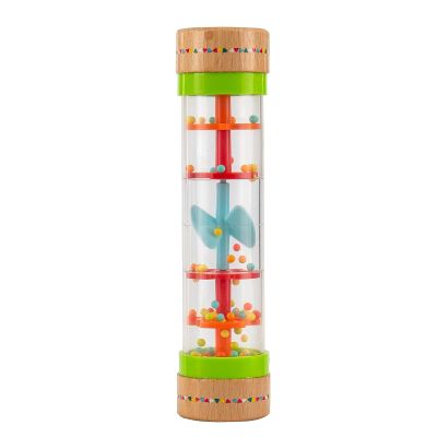 Musfunny Rainmaker Baby Rain Stick Toys for Kids: 8 inch Rainstick Sensory Rattle Toys for Babies,Shaker Rainfall Tubes Musical Instrument -Colorful