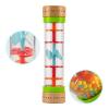 Musfunny Rainmaker Baby Rain Stick Toys for Kids: 8 inch Rainstick Sensory Rattle Toys for Babies,Shaker Rainfall Tubes Musical Instrument -Colorful view 2