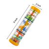 Rainmaker Baby Rain Stick Toys for Kids: 8 inch Rainstick Sensory Rattle Toys for Babies,Shaker Rainfall Tubes Musical Instrument - Yellow view 4