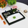 BangBangDa Desktop Meditation Yoga Zen Garden Kit Japanese Tabletop Rock Sand Chakra Shrine Altar Japanese Zen Decor Home Office Desk Zen Gifts for Women Man Birthday w/Rake Tool Accessories Bonsai view 2