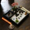 BangBangDa Desktop Meditation Yoga Zen Garden Kit Japanese Tabletop Rock Sand Chakra Shrine Altar Japanese Zen Decor Home Office Desk Zen Gifts for Women Man Birthday w/Rake Tool Accessories Bonsai view 4