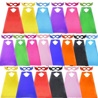 D.Q.Z Superhero-Capes for Kids 20 Sets Children-Superhero Capes and Masks for Super Hero Toys Birthday Party Dress Up Costume (Multicolored)