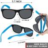 48 Pack 16 Colors Neon Party Sunglasses, 80s Retro Style Party Favors Sun Glasses Bulk for Carnival, Summer Pool Toys, Goody Bag Stuffers, Boy and Girl Beach Party Supplies, Birthday, School Gift view 3