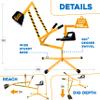 Stargo Sand Digger Kids Excavator Ride on Toy, Beach Toys Outdoor Sandbox Toy Digger for Kids, Solid Steel Rotates 360, Role Play, Sand Toys view 4