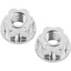 Vgoohobby 4Pcs Hexagonal Nuts, M4 Aluminum Alloy RC Wheel Hex Nuts Compatible with HSP Sakura D3 D4 1/10 RC Car (Silver) view 3