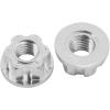 Vgoohobby 4Pcs Hexagonal Nuts, M4 Aluminum Alloy RC Wheel Hex Nuts Compatible with HSP Sakura D3 D4 1/10 RC Car (Silver) view 4