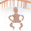 19 Doll Kit - Unpainted Baby Doll Mold with Limbs, Head, Cloth Body, Eyes & Accessories view 4