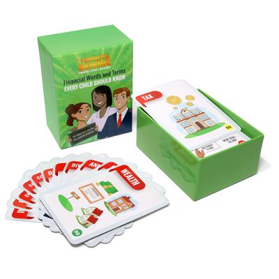 Financial Literacy Fun for Future Financially Literate Minds: 108 Flashcards Teaching Kids & Teens Financial Literacy & Essential Money Concepts Engaging Education with Imagery, Fun and Educational