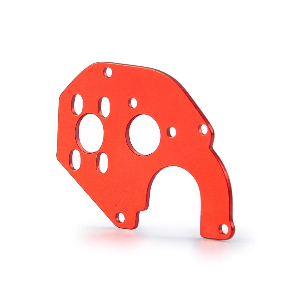 Maleonn RC Metal Motor Mount Fixing Plate Gearbox Adapter for SCX24 Upgrades AXI90081 AXI00001 AXI00002 AXI00005 AXI00006 1/24 RC Crawler Car Accessories - Red