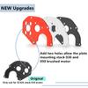 Maleonn RC Metal Motor Mount Fixing Plate Gearbox Adapter for SCX24 Upgrades AXI90081 AXI00001 AXI00002 AXI00005 AXI00006 1/24 RC Crawler Car Accessories - Red view 2