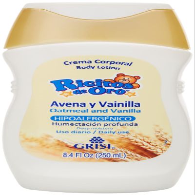 Ricitos de Oro- Avena & Vainilla Body Lotion, Deep Moisture, 8.4 Fl oz