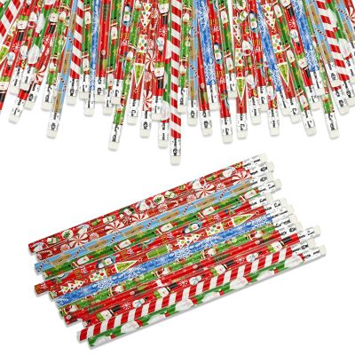 Kesote Christmas Pencils for Kids with Erasers for Christmas Party Favors Goodie Bags School Favors for Kids - Pack of 36