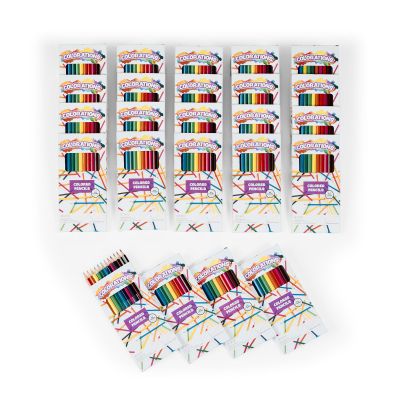 Colorations Color Pencils, 12 Colors, 24 Packs, Total 288, Pre-sharpened Color Pencils, Thick Core Pencils, Classroom Supplies, Coloring Pencils, Drawing Pencils, Art
