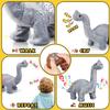 TOY Life Remote Control Dinosaurs - Walking Electronic, Plush Brontosaurus & Stuffed Animal - RC Dinosaur Gift for Kids 3-7+ view 2