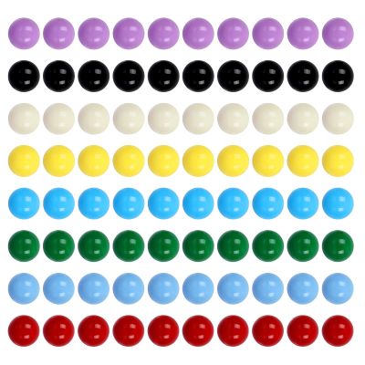 Laviesto Game Replacement Balls, 80 Pieces Acrylic Colored Balls for Games-Board Games,Chinese Checkers Marbles,Aggravation Game,Marble Run Toy-14mm/8 Colors
