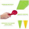 TOYANDONA 10pcs Plastic Ice Cream Cones Scoop Cones Beach Toy Kids Sand Mold Set Seaside Play Sand Toys for Outdoor Beach Toys Set(Random Color) view 3