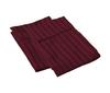 100% Egyptian Cotton Super Soft 2-PC Pillow Cases Striped Pattern 800 Thread Count(Wine Stripe, Toddler 16'' x 20'') view 1
