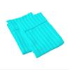 100% Egyptian Cotton Super Soft 2-PC Pillow Cases Striped Pattern 800 Thread Count(Turquoise Stripe, Toddler 16'' x 20'') view 1