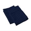 100% Egyptian Cotton Super Soft 2-PC Pillow Cases Striped Pattern 800 Thread Count(Navy Blue Stripe, Toddler 16'' x 20'') view 1