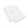 100% Egyptian Cotton Super Soft 2-PC Pillow Cases Striped Pattern 800 Thread Count(White Stripe, Toddler 16'' x 20'') view 1