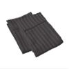 100% Egyptian Cotton Super Soft 2-PC Pillow Cases Striped Pattern 800 Thread Count(Dark Grey Stripe, Toddler 16'' x 20'') view 1