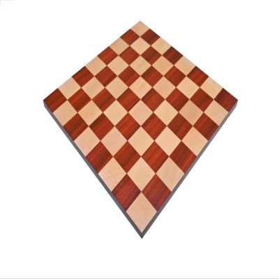 Borderless Minimalist Design Chess Board | 50 MM Square | End Grain Chess Board in Bud Rosewood (Paduak) | Taj Chess Store