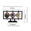 Rely+ Set of 3 4'' Earth Globe for Desk Elegant Office Decor World Globe Sturdy Metal Stand (NOT PLASTIC!) - Rotating Desktop Globes For Geographic Home Table Gift for Adult Decorative Book Shelf view 3