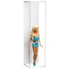 Better Display Cases Clear Acrylic Figure Display Case for Figurine Miniature Doll Bobblehead , Doll Stands (Vertical or Horizontal),Display Box,DIM: 4.88 L x 4.88 W x 18.5 H (D04/A021-WB-VWM) view 1