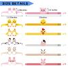 48 Pieces Farm Animal Paper Eyeglasses Farm Animal Birthday Paper Crown Headbands Farm Kids Birthday Party Hats Cow Chicken Barnyard Party Favors for Kids Toddlers Baby Holiday Games Party Supplies view 4