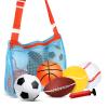5 Pieces Ball Mini Inflatable Sport Balls Include Soccer Ball, Basketball, Baseball, Football and Tennis Ball with Pump and Mesh Bag for toddlers Indoor Outdoor Playground Garden Beach Pool Toys view 1