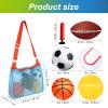 5 Pieces Ball Mini Inflatable Sport Balls Include Soccer Ball, Basketball, Baseball, Football and Tennis Ball with Pump and Mesh Bag for toddlers Indoor Outdoor Playground Garden Beach Pool Toys view 2