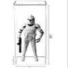 Better Display Cases Clear Acrylic Figure Display Case for Figurine Miniature Doll Bobblehead or Action Figure, Doll Stands (vertical or horizontal),Display Box,DIM: 6"L x 6"W x 15"H (D03/A078-CB-VWM) view 2