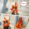 XIYUAN funny fish head hat- fish costume hat-Sea Animal Hats - Costume Hats -Funny Fun and Crazy Hats in Many Styles Red view 3