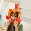 XIYUAN funny fish head hat- fish costume hat-Sea Animal Hats - Costume Hats -Funny Fun and Crazy Hats in Many Styles Red view 4