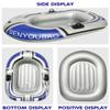 PLKO Inflatable Boat,Swimming Pool and Lake Inflatable Boat,Inflatable Canoe 2 Person,with oars and air Pump view 3