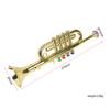 ToysCentral Basics Trumpet Toy Musical Instrument Interesting Funny Party Supplies Birthday Musical Instrument Toy for Children Kids Toddlers, Golden view 2