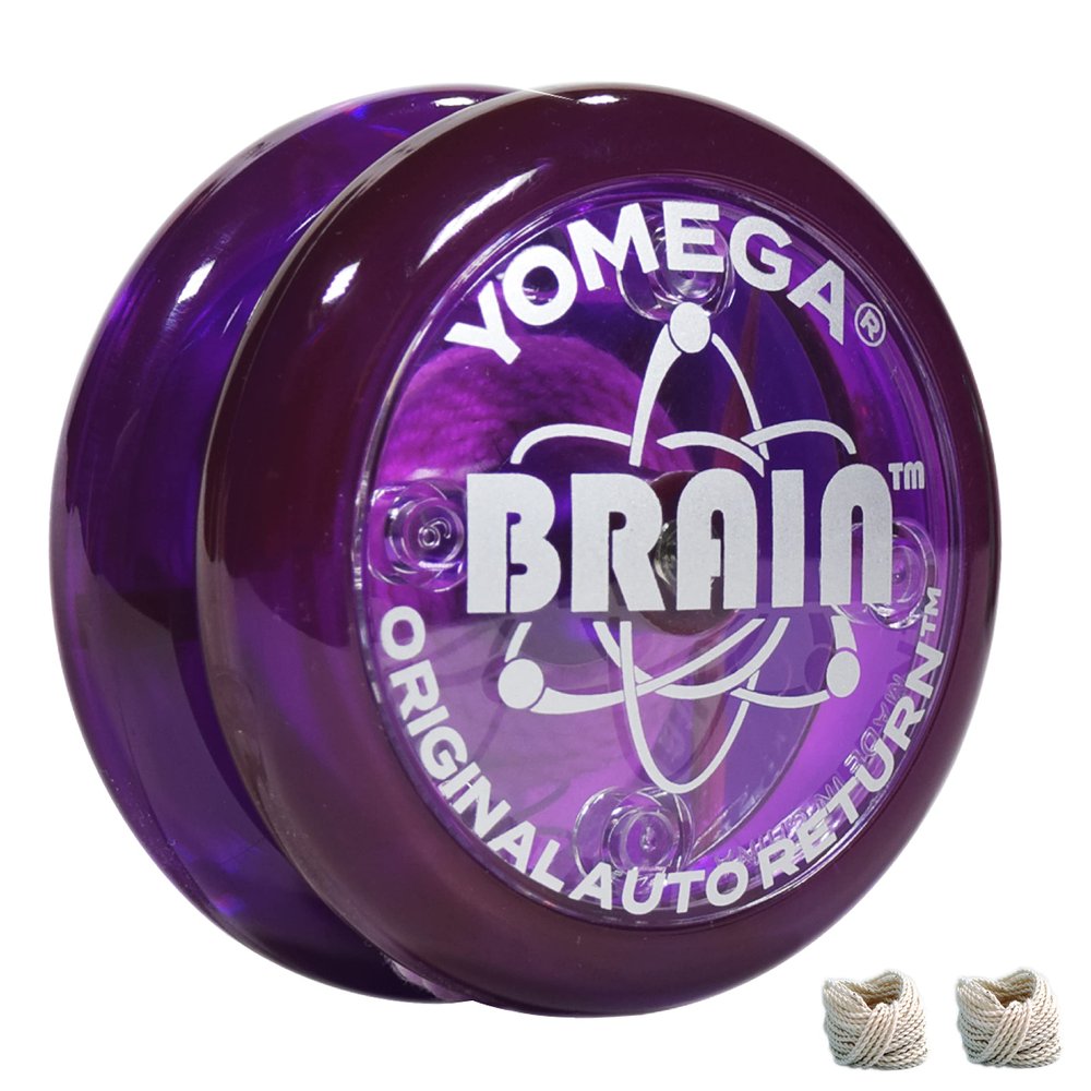 Yomega The Original Brain - Professional Yoyo for Kids and Beginners, Responsive Auto Return Yo Yo Best for String Tricks + Extra 2 Strings & 3 Month Warranty