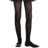 Black Child Lace Tights (Small/Medium) - 1 Pc. - Stylish Floral Design, Perfect Costume Accessory For Dance, Parties & Dress-Up view 1