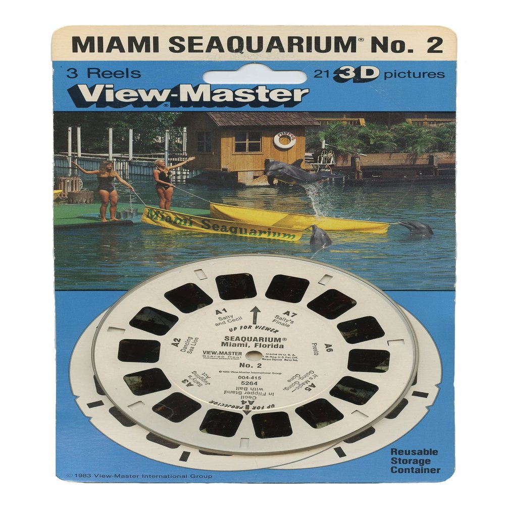 Miami Seaquarium, Florida - No. 2 - ViewMaster - 3 Reel Set - 21 3D Images