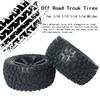 4Pcs YSIDO Upgrade 12mm Hex PreGlued Wheels and Tires Set for WLtoys 144001 124018 124019 1:10 1:12 1:16 16889 SMAX 1635 Off Road RC Car Truck Tyre view 2