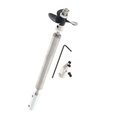 Jutagoss Drive Shaft Propeller for RC Boat L 130mm Shaft,L80mm Sleeve,D36mm Propeller for 3.17mm Motor Shaft