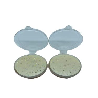KASHSURG Galaxy Range 6mm Thick 41.3mm Dia. Gracefully Sparkled,Carrom Board Stikers Smooth Surface and Excellent Re-Bounce - 4 Pieces Color May Very