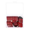 Kisangel 100Pcs Plastic Learning Counters Disks Bingo Chip Counting Discs Markers Math Counters Chips with Storage Box for Math Practice Poker Chips Game Tokens Red Black view 1