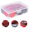 Kisangel 100Pcs Plastic Learning Counters Disks Bingo Chip Counting Discs Markers Math Counters Chips with Storage Box for Math Practice Poker Chips Game Tokens Red Black view 4