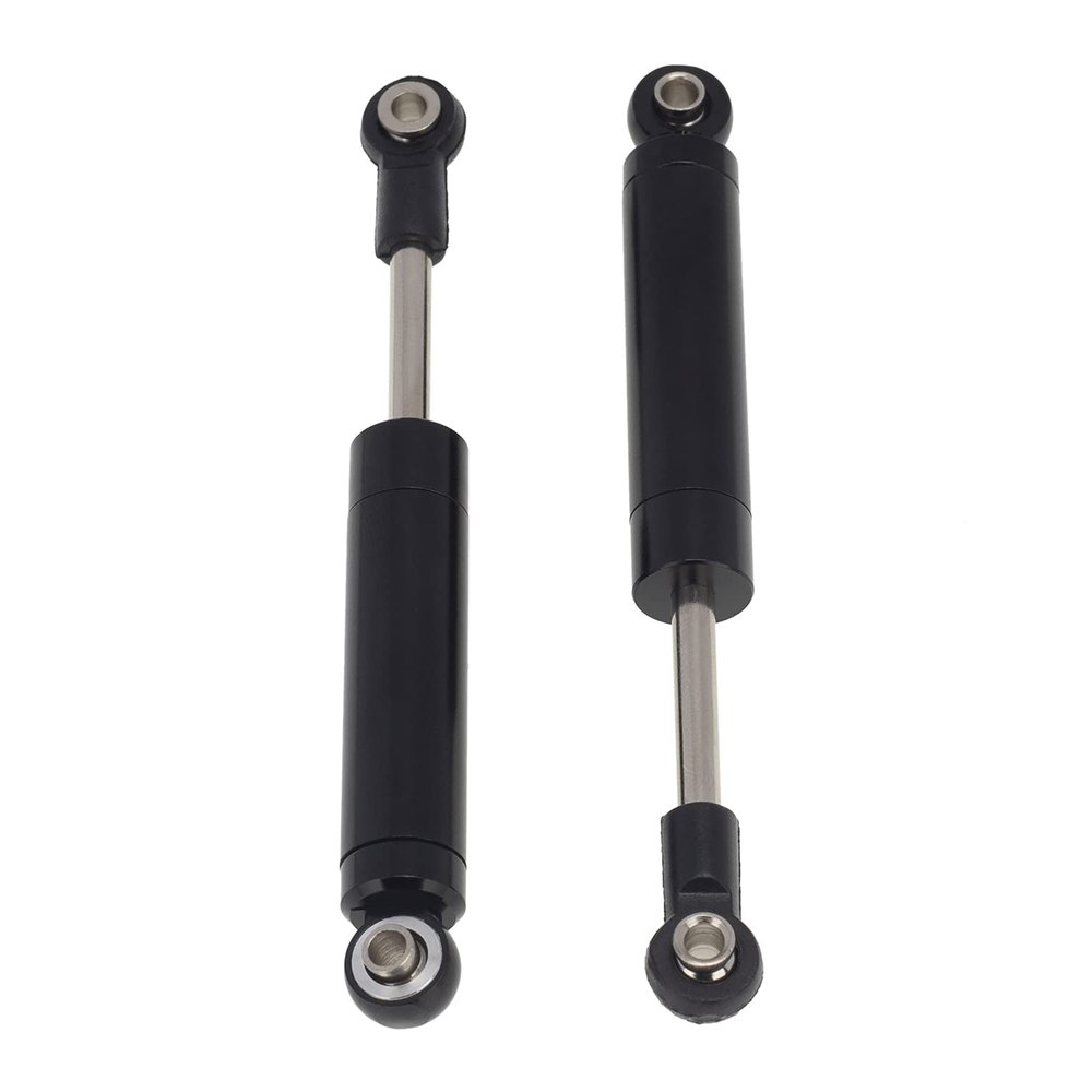 LAFEINA Built-in Spring Black Shock Absorber Damper for 1/10 RC Crawler SCX10 90046 TRX-4 D90 Redcat (2 PCS, 80mm)