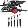 LAFEINA Built-in Spring Black Shock Absorber Damper for 1/10 RC Crawler SCX10 90046 TRX-4 D90 Redcat (2 PCS, 80mm) view 2