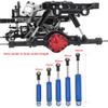 LAFEINA 1/10 RC Car Built-in Spring Shock Absorber Damper for 1/10 RC Crawler Axial SCX10 90046 TRX-4 D90 Redcat Upgrade Parts (4 PCS, 100mm) view 3