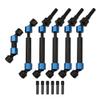 6Pcs Vgoohobby Hard Steel Front Rear CVD Drive Shaft Transmission Axle Upgrade Parts Compatible with Traxxas E-Revo 2.0 VXL 86086-4 1/10 RC Car (Blue) view 2
